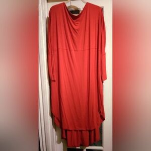 Free People Boatneck Hi-Lo Curved Hem Tunic